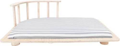 Vista 3 de Cama elevada para gatos, cama elevada para gatos, hamaca de madera con cojín suave y cálido y valla para perros pequeños, gatos, limpieza de fácil