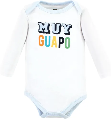 Vista 119 de Hudson Baby baby-boys Cotton Long-sleeve Bodysuits 5-pack