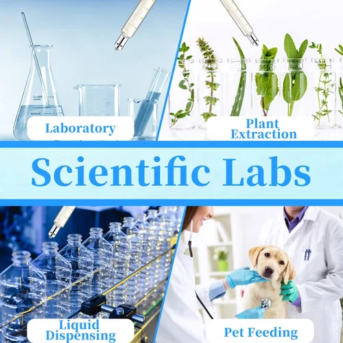 Vista 6 de 2 paquetes de jeringas de vidrio con tapas de 5 ml para laboratorio