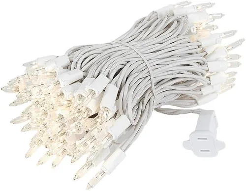 Vista 5 de Novelty Lights set de 100 luces navideñas transparentes de 34 pies de largo.