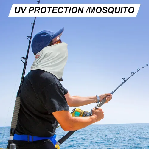 Vista 2 de Máscara facial de punto de un solo agujero para la cabeza, protección solar, pasamontañas, máscara de esquí, paquete de máscara para ciclismo