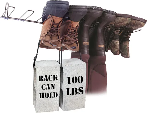 Vista 3 de Rack EM estante para 4 pares de botas – Montado en la pared