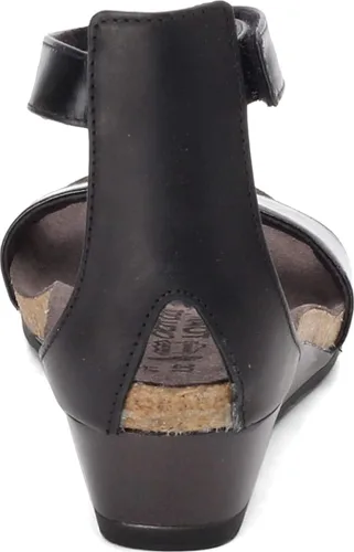 Vista 4 de NAOT Sandalia Pixie Wedge para mujer, Negro (black luster lthr)negro (black raven lthr)negro (black madras lthr)