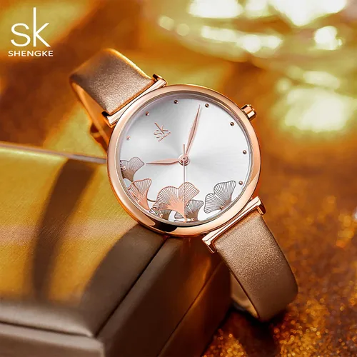 Vista 6 de SHENGKE Fashion Watch Simple Decent Casual Fashion Quartz Watch (Less is More) Watch