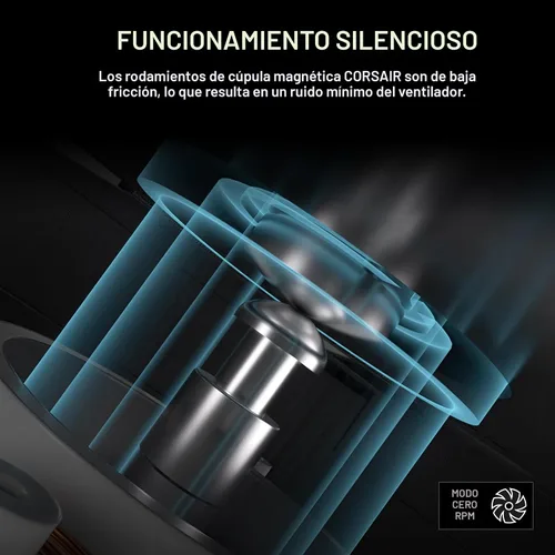 Vista 6 de [Usado] Corsair Nautilus 240 RS ARGB Enfriador de CPU líquido – 240mm AIO – Bajo ruido – Conexión directa a la placa base – Daisy-Chain – Intel LGA