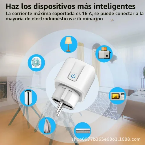 Vista 3 de Enchufe Inteligente Homekit funciona con Homekit, Control de Voz Siri, Función de Temporizador, EU, 16A