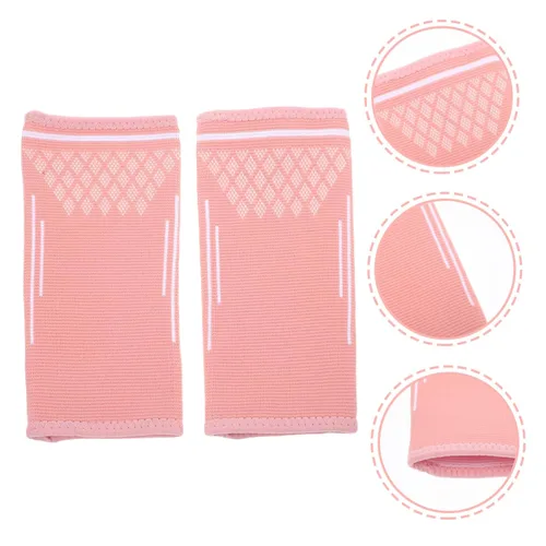 Vista 4 de ibasenice Mangas de voleibol para brazos, muñequera elástica deportiva para mujer, protector de brazo acolchado para uso atlético, 1 par
