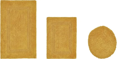 Vista 48 de Better Trends - Juego de 2 alfombras de baño 100% algodón, extra suaves, con borlas, de 17" x 24", alfombra de baño superabsorbente y reversible