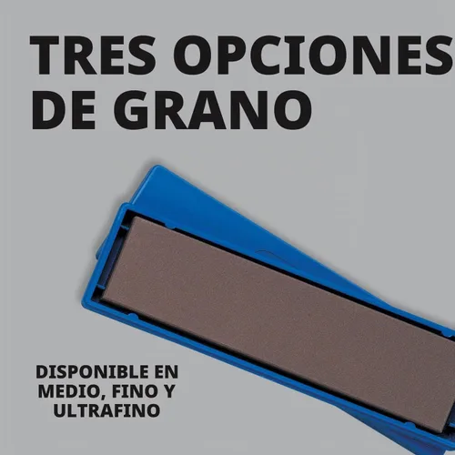 Vista 4 de Spyderco - Piedra de afilar BenchStone con caja de polímero - Grano medio - 302M