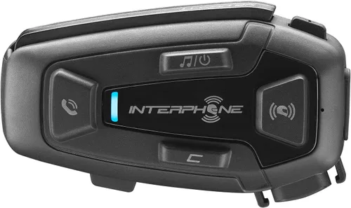 Vista 8 de INTERPHONE Cellularline, 2 intercomunicadores para motocicleta con comunicación de malla, modelo U-Com 8R, hasta 24 conductores, distancia 1.0 mi