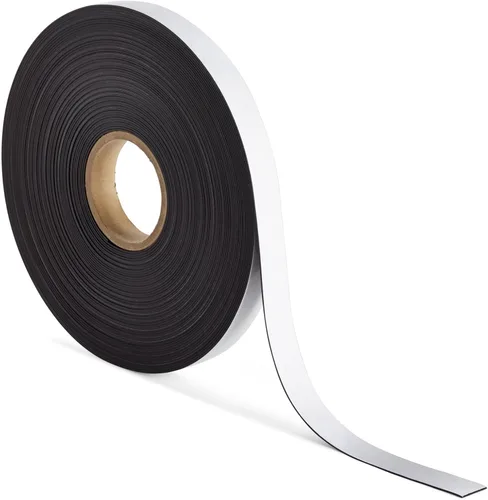 Vista 7 de Bright Creations Rollo de cinta magnética, 1 pulgada x 100 pies, rollo de tira magnética fuerte con adhesivo adhesivo para nevera y pizarra blanca