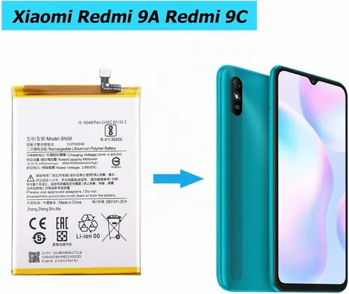 Vista 5 de BN56 - Batería de repuesto compatible con MI Redmi 9A Redmi 9C M2006C3LG MI Poco M2 Pro con kit de herramientas