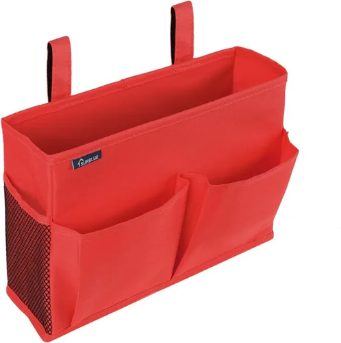 Vista 53 de Surblue Organizador de cama colgante para mesita de noche, bolsa de almacenamiento con bolsillo para literas y camas de hospital, habitaciones