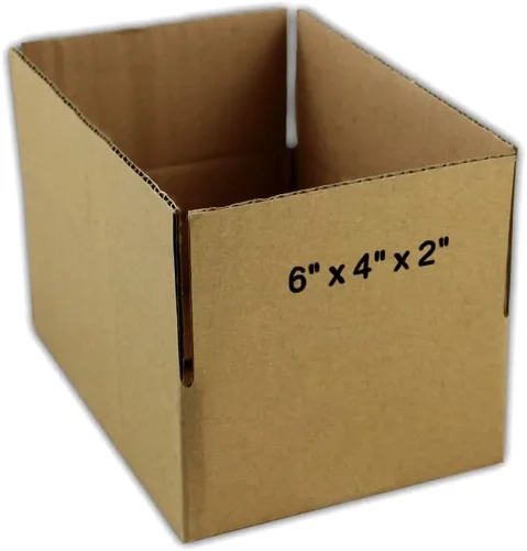 Vista 2 de 100 cajas de embalaje de cartón corrugado EcoSwift de 6 x 4 x 2 pulgadas, cajas de envío de mudanza, cajas de 6 x 4 x 2 pulgadas