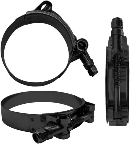 Vista 4 de BOTTEN 2 piezas de abrazaderas de manguera con perno en T de acero inoxidable de 1 pulgada - Rango de abrazadera 32-37mm para manguera de 1 ID
