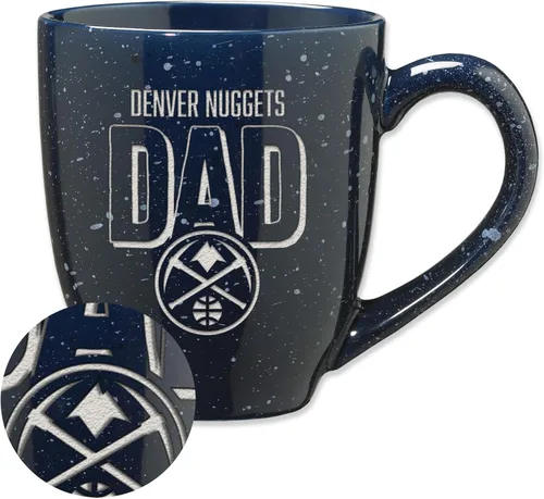 Vista 103 de Rico Industries NBA 16 oz Team Color Laser Engraved Speckled Ceramic Coffee Mug 3-Color del