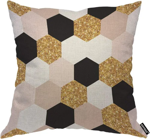 Vista 11 de AOYEGO Believe in Unicorns, funda de almohada decorativa con diseño de cuerno dorado dulce con diseño de estrellas y hadas de fantasía, 18 x 18
