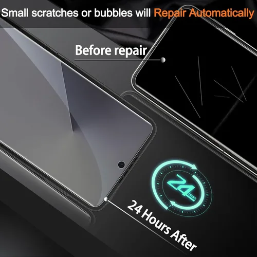 Vista 3 de Milomdoi 9 en 1 protector de pantalla para Samsung Galaxy Z Flip 7, 3 películas flexibles interiores + 3 vidrio templado frontal + 3 protectores
