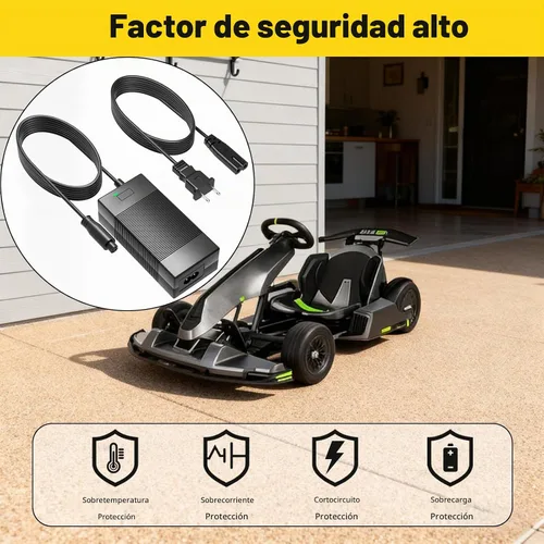 Vista 5 de Cargador de 63 V para Segway Ninebot compatible con Segway Ninebot S/S-MAX/Mini lite/Mini PRO/Go Kart, Gokart PRO (puerto de carga de 4 pines)