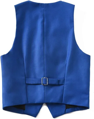 Vista 5 de Visaccy - Traje de vestir para niños, corte ajustado, traje para pajecito de boda