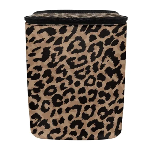 Vista 39 de Renewold Bote de basura para automóvil, con estampado de tigre y animales, ajustable, portátil, con tapa, para SUV, camioneta, sedán, camión, bolsa