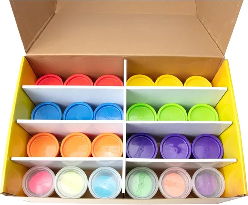 Vista 3 de Crayola Masa perfumada paquete de 48 – Recuerdos de fiesta y juguetes para niños, juego de masa Crayola no tóxica para diversión creativa, 6
