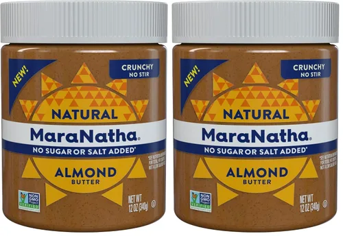 Vista 10 de MaraNatha Mantequilla de almendras cremosa natural, sin revuelta, tarro de 12 onzas