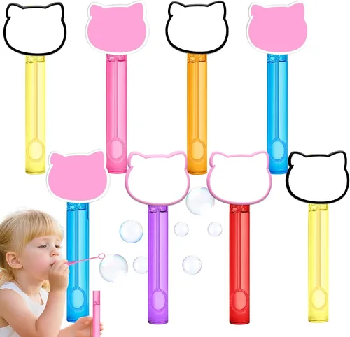 Vista 16 de AMFZON 25 piezas de varitas de burbujas con forma de bloques de construcción para fiestas infantiles, juguetes de varitas de burbujas mini