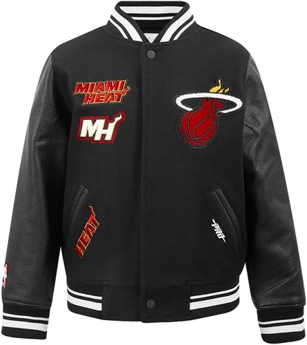 Vista 18 de Pro Standard Chaqueta Varsity clásica retro de la NBA para niños grandes