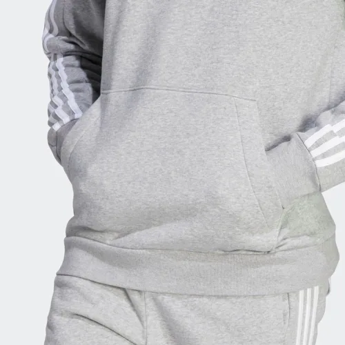 Vista 9 de adidas Sudadera con capucha Essentials Fleece con 3 rayas para hombre