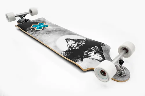 Vista 2 de MINORITY Patineta Longboard de arce para pendientes plataforma de 40 pulgadas Hecha para andar