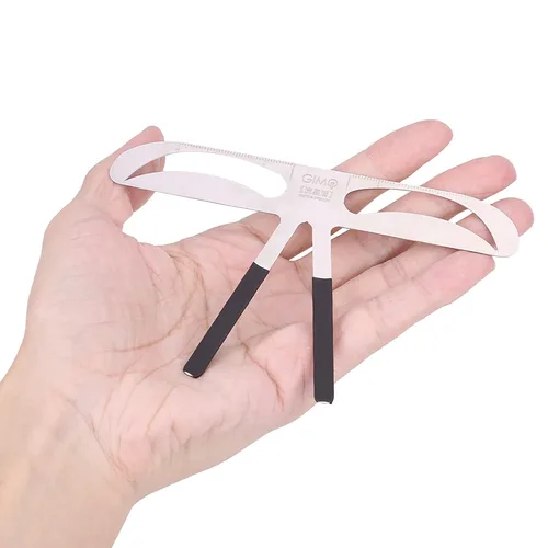Vista 3 de Eyebrow Ruler, Professional Eyebrow Measure Balance Extension Ruler Meteor Eyebrow Shape Stencil Make Up Beuaty Accessory Tool