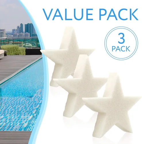 Vista 3 de Esponja absorbente de aceite y residuos, 3 paquetes, perfecto para utilizar en albercas, spa y tinas - fabricada en los EE.UU.
