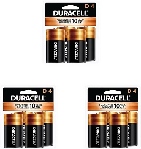 Vista 10 de DURACELL Coppertop D Baterías D con potencia de larga duración, batería alcalina multiusos para dispositivos domésticos y de oficina, 10