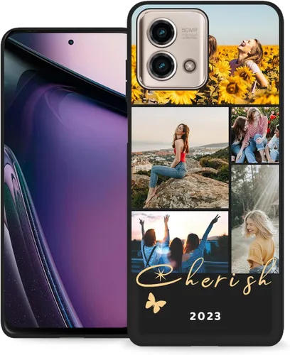 Vista 24 de Funda personalizada para Motorola Moto G Stylus 5G con nombre de foto y texto – GStylus 5G personalizada para teléfono móvil/smartphone/teléfono