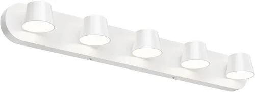Vista 14 de URSOLA Luz de Tocador de Baño de 2 Luces, Accesorios de Iluminación de Pared LED Negros, Orientables Arriba y Abajo, Regulables, Accesorios
