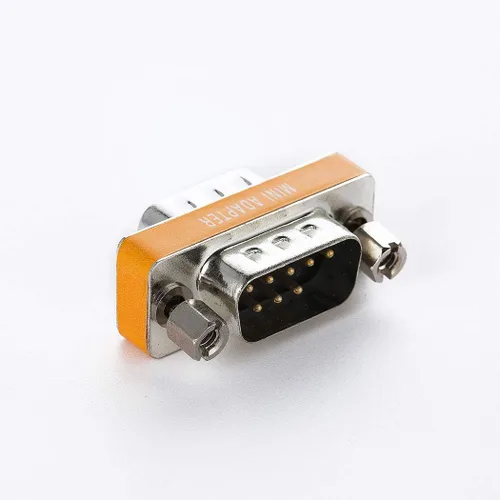 Vista 4 de Adaptador de módem nulo DB9 macho a macho Slimline Data Transfer Serial Port Adapter 2 Pack