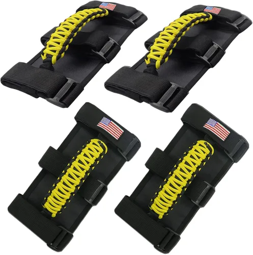Vista 9 de Accesorios para Jeep Wrangler, barra antivuelco, mango de agarre con moldura para manija compatible con Jeep Wrangler YJ TJ JK JKU JL JLU 1955-2023