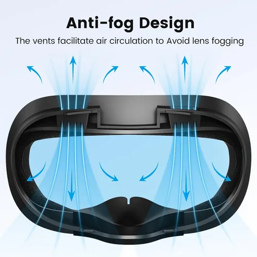 Vista 4 de LEKOYE Cooling Gel Face Pad Cover for Oculus Quest 2, Facial Interface with 2 Replacement Soft Face Cushion Pad, Including Anti-Leakage Nose Pad and