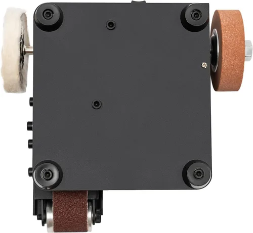 Vista 6 de Mini lijadora de banda de 350 W Lijadora de banda eléctrica Máquina de pulido de correa de pulido eléctrico, máquina lijadora de banco pequeño DIY
