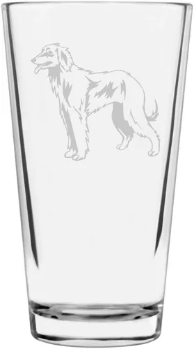 Vista 115 de Podenco Canario - Vaso de pinta de 16 onzas con temática de perro personalizado