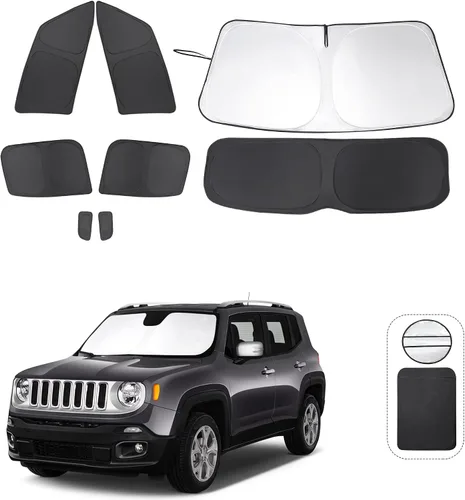 Vista 49 de TINGLU Persianas de ventana para Honda CR-V 2023-2026, accesorios para ventanas laterales de automóvil, parabrisas triangular, parasol para rayos UV