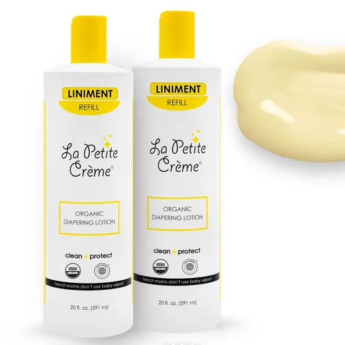 Vista 9 de La Petite Creme French Premium Liniment - Loción para bebés, alternativa de crema para pañales a las toallitas húmedas, crema hidratante suave