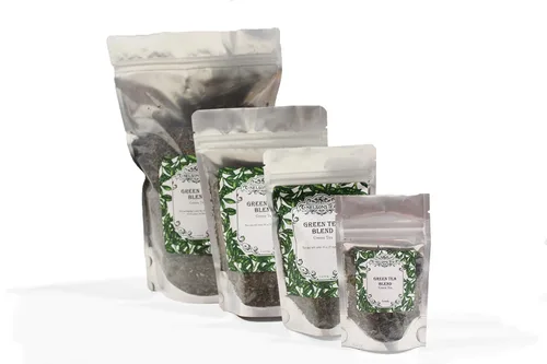 Vista 2 de Nelson's Tea - Jazmín de Aladino - Té verde de hojas sueltas - Té verde infundido con jazmín (muestra)