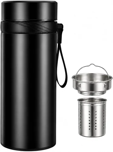 Vista 13 de PARACITY Botella de agua aislada, botella de agua de acero inoxidable de 15 Negro