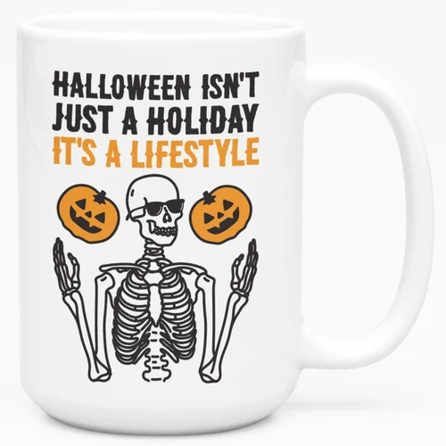 Vista 107 de LookHUMAN Tazas de Halloween Taza de café de Halloween - Tazas de café para decoración ideales para amantes y entusiastas de la decoración - Taza