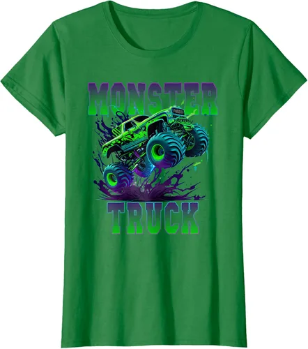 Vista 35 de Camiseta Monster Truck 4x4, Negro