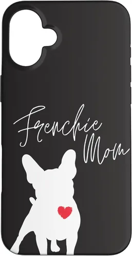 Vista 23 de Frenchie Mom French Bulldog Black Case for iPhone 17