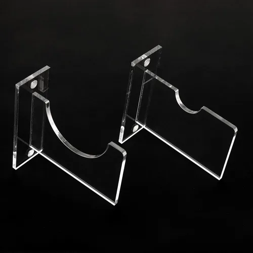 Vista 6 de Soporte de pared para bate de béisbol para exhibición horizontal, soporte de acrílico resistente para bate de bate - Se adapta a cualquier bate