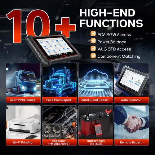 Vista 6 de Autel MaxiPRO MP900TS Escáner Actualización de MS906 PRO MS906TS MP900BT MK900-TS Herramienta de Programación y Diagnóstico de TPMS Igual que MS906